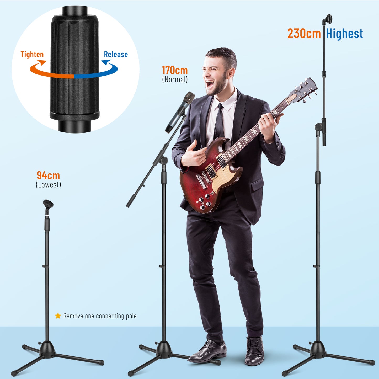 Microphone Stand Foot-operated Base CY0330