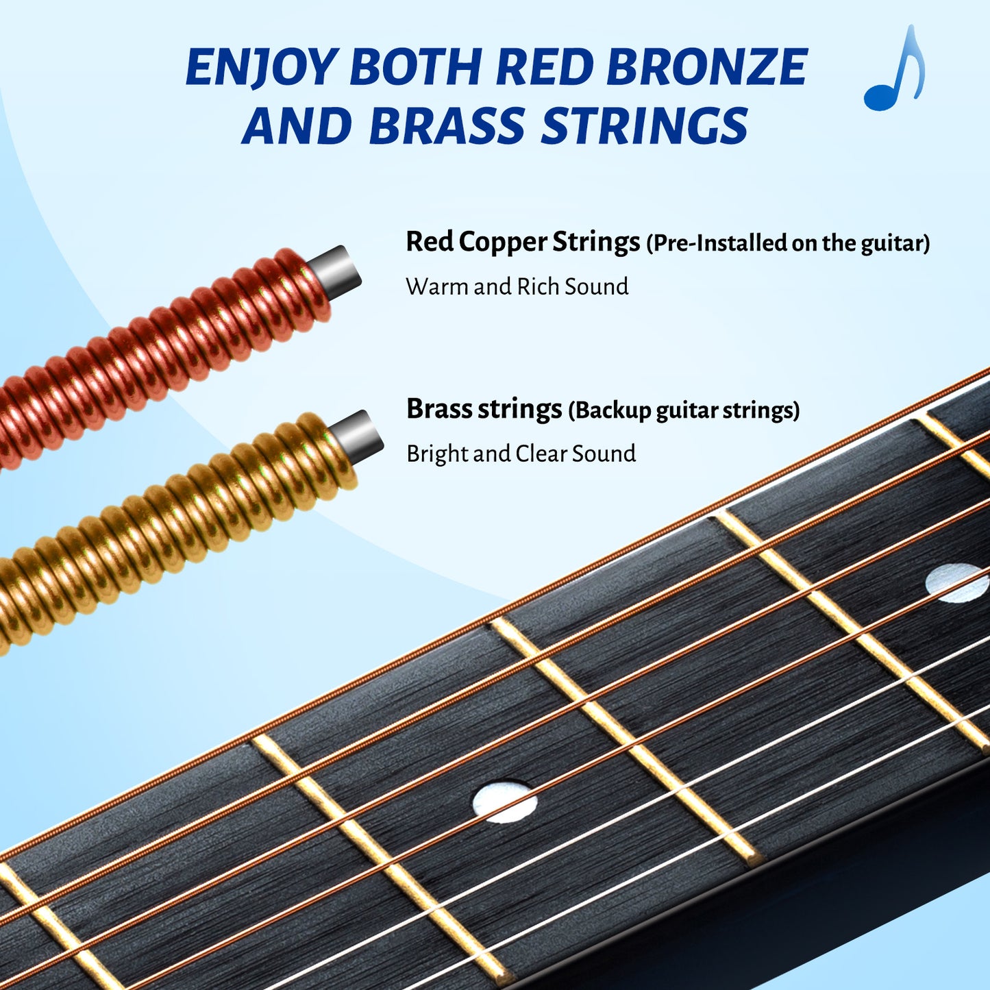 Full Size Acoustic Guitar: 38 Inches Kit
