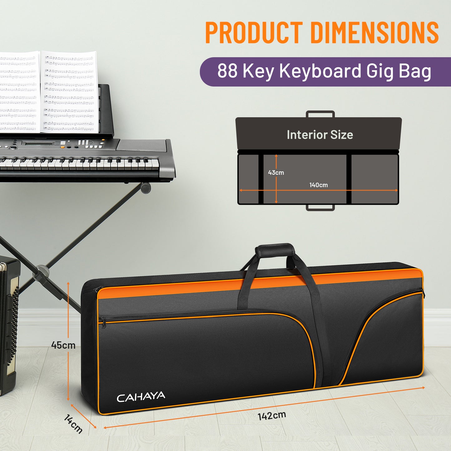 Electric Keyboard Case 88 Key CY0327