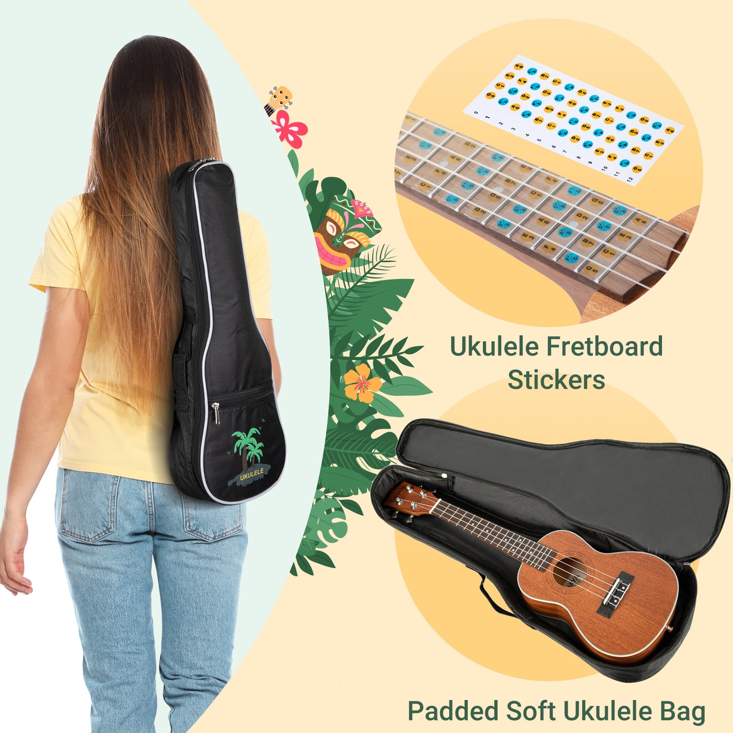 Concert Ukulele 23 Inches Starter Kit