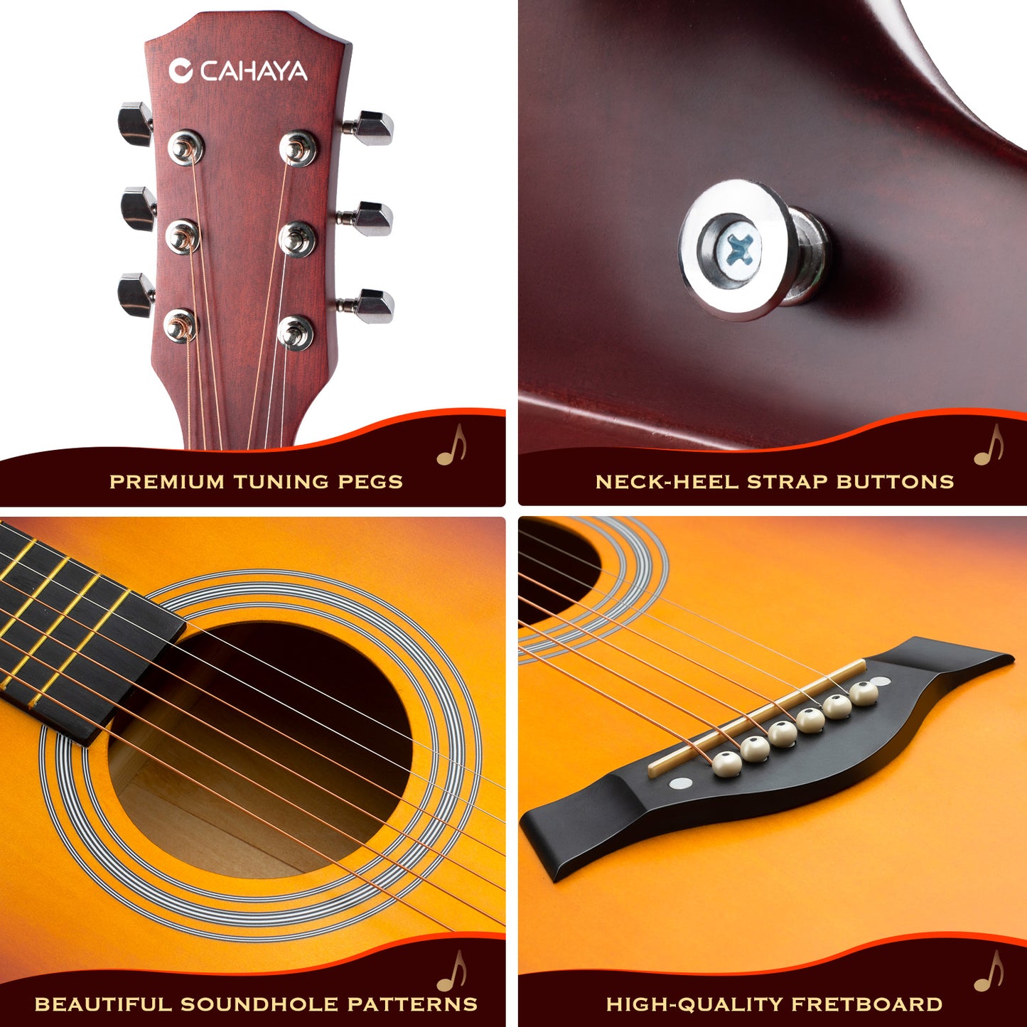 Full Size Acoustic Guitar: 41 Inches Kit