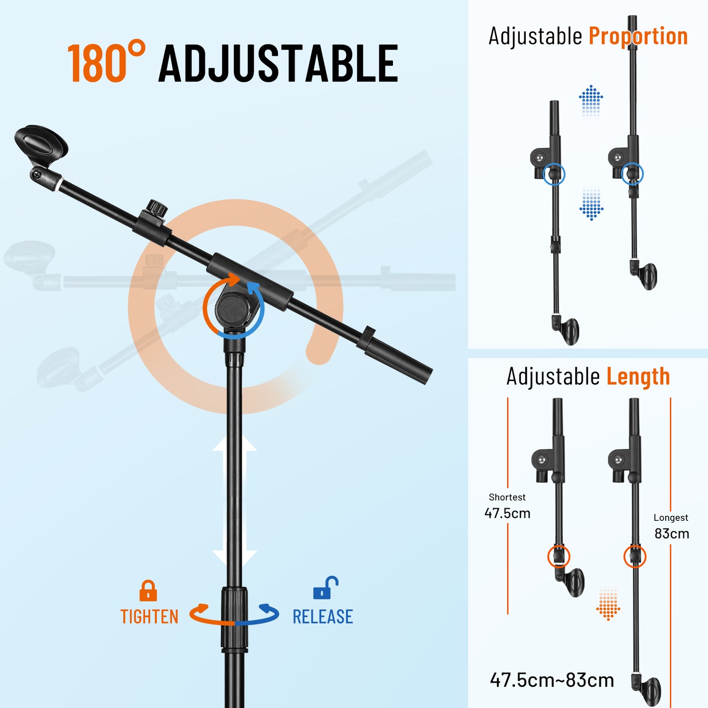 Microphone Stand Foot-operated Base CY0330
