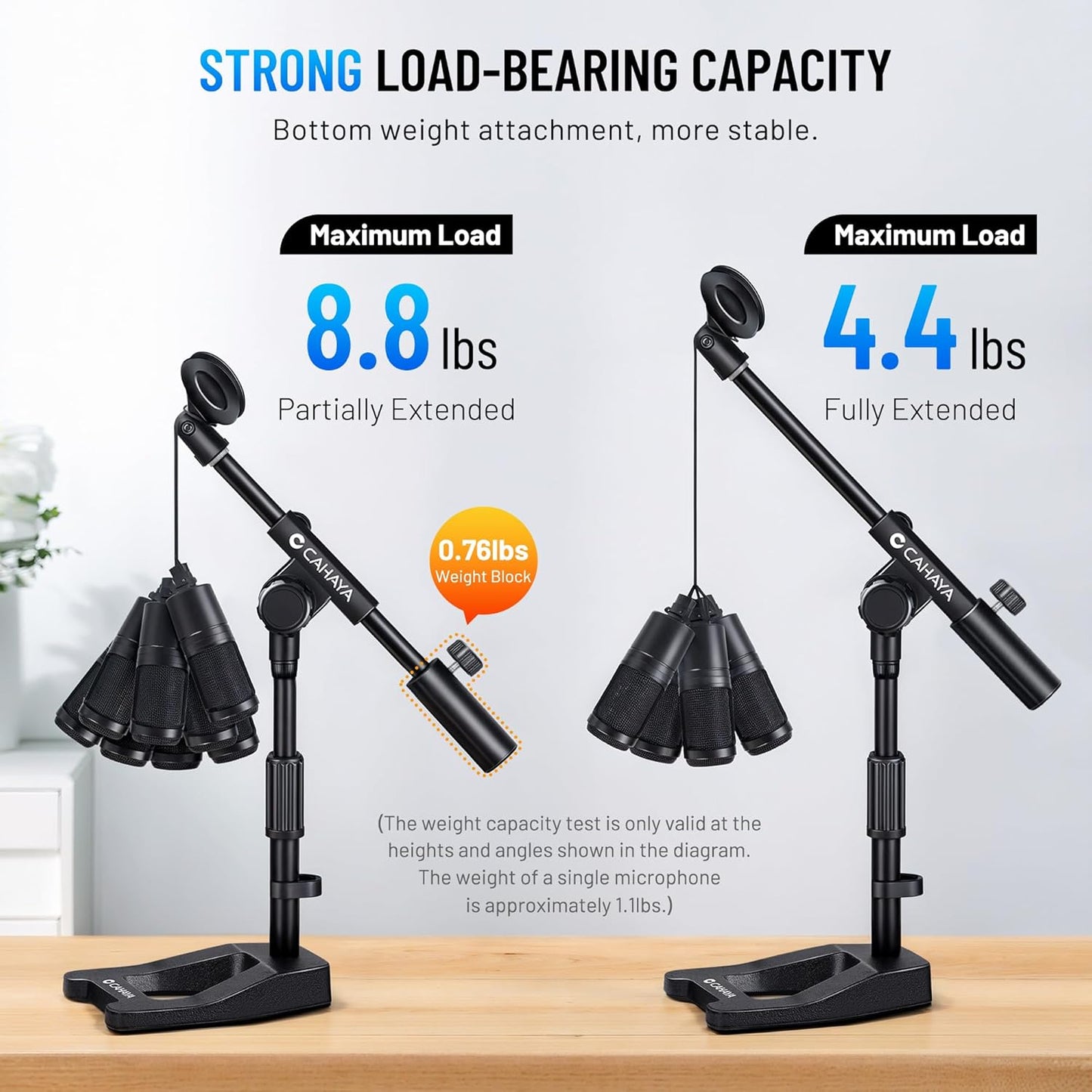 Metal Adjustable Microphone Stand Desktop
