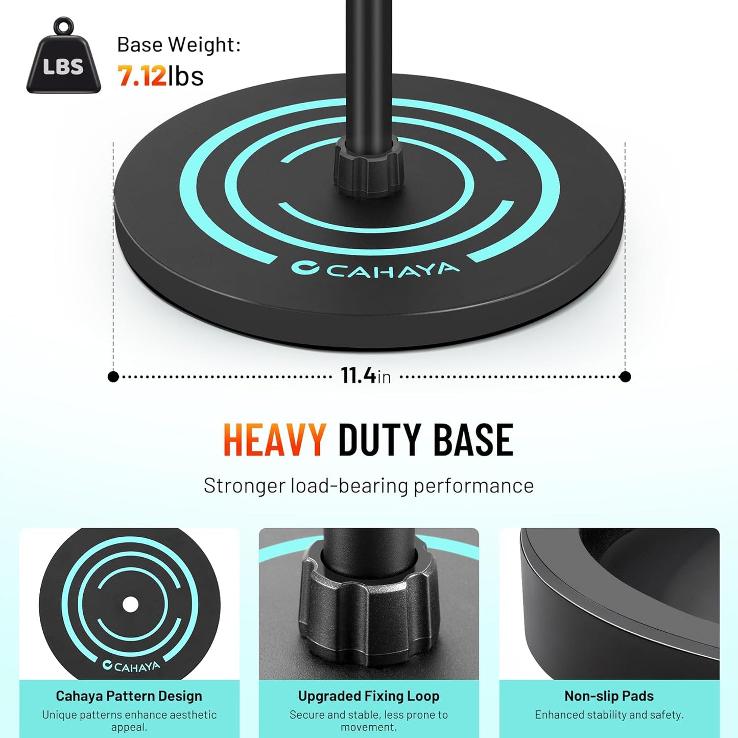 Height-Adjustable Metal Microphone Floor Stand
