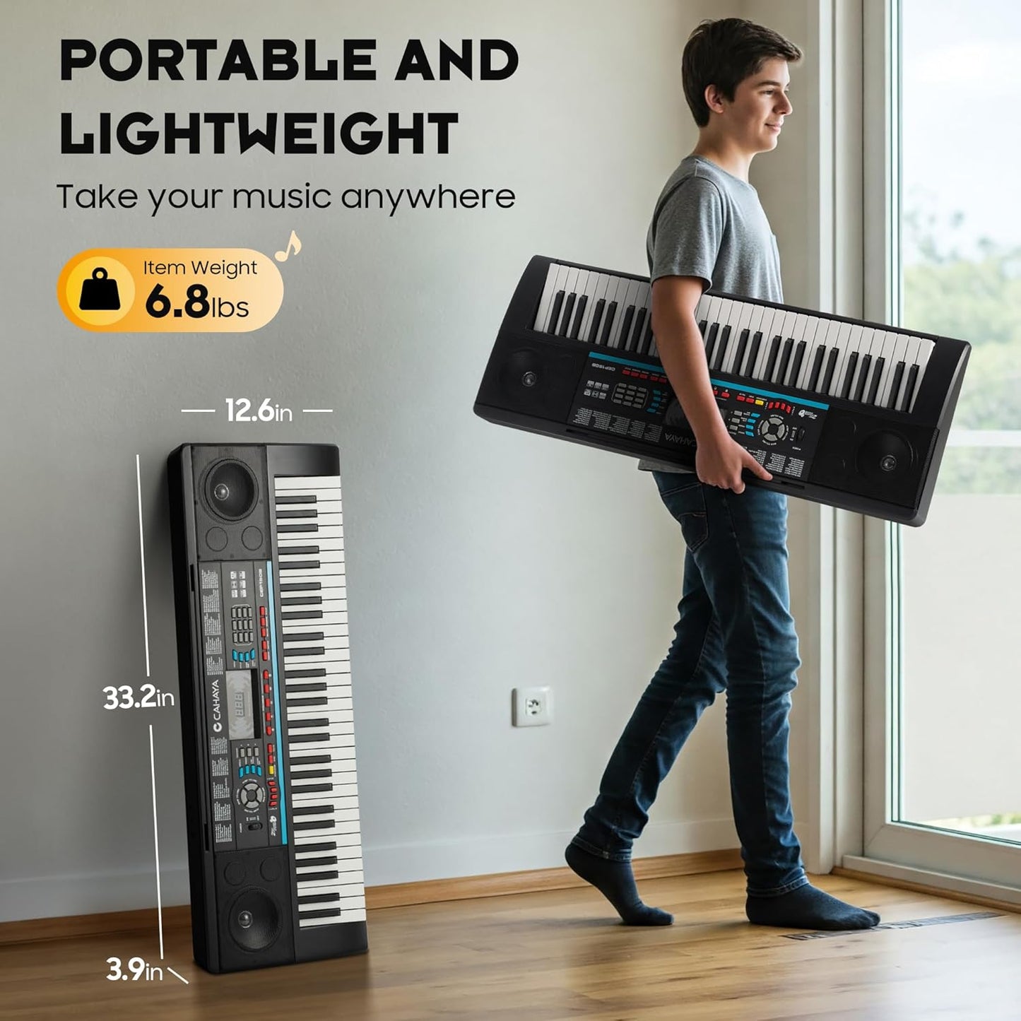 61-Key Electric Piano Set For Beginner
