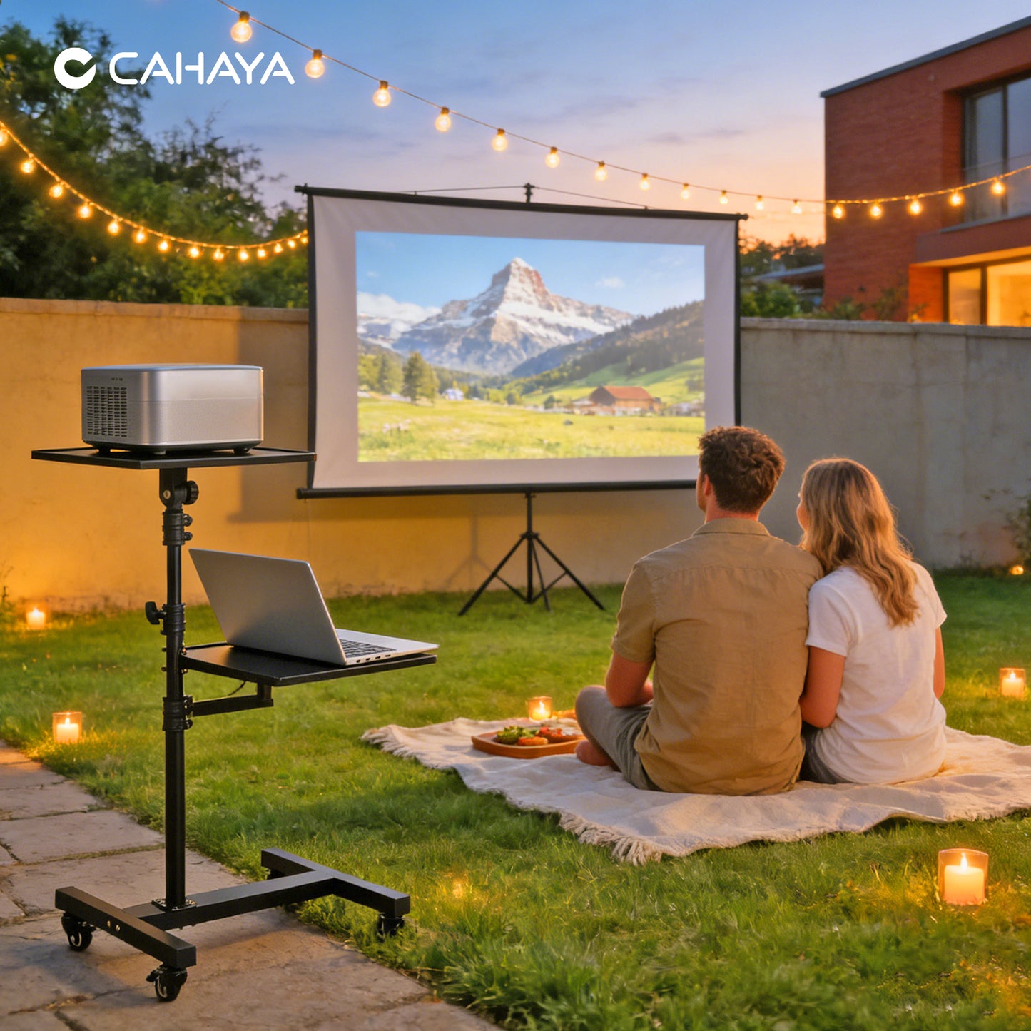 Mobile Dual-Tier Projector Stand CPS0043