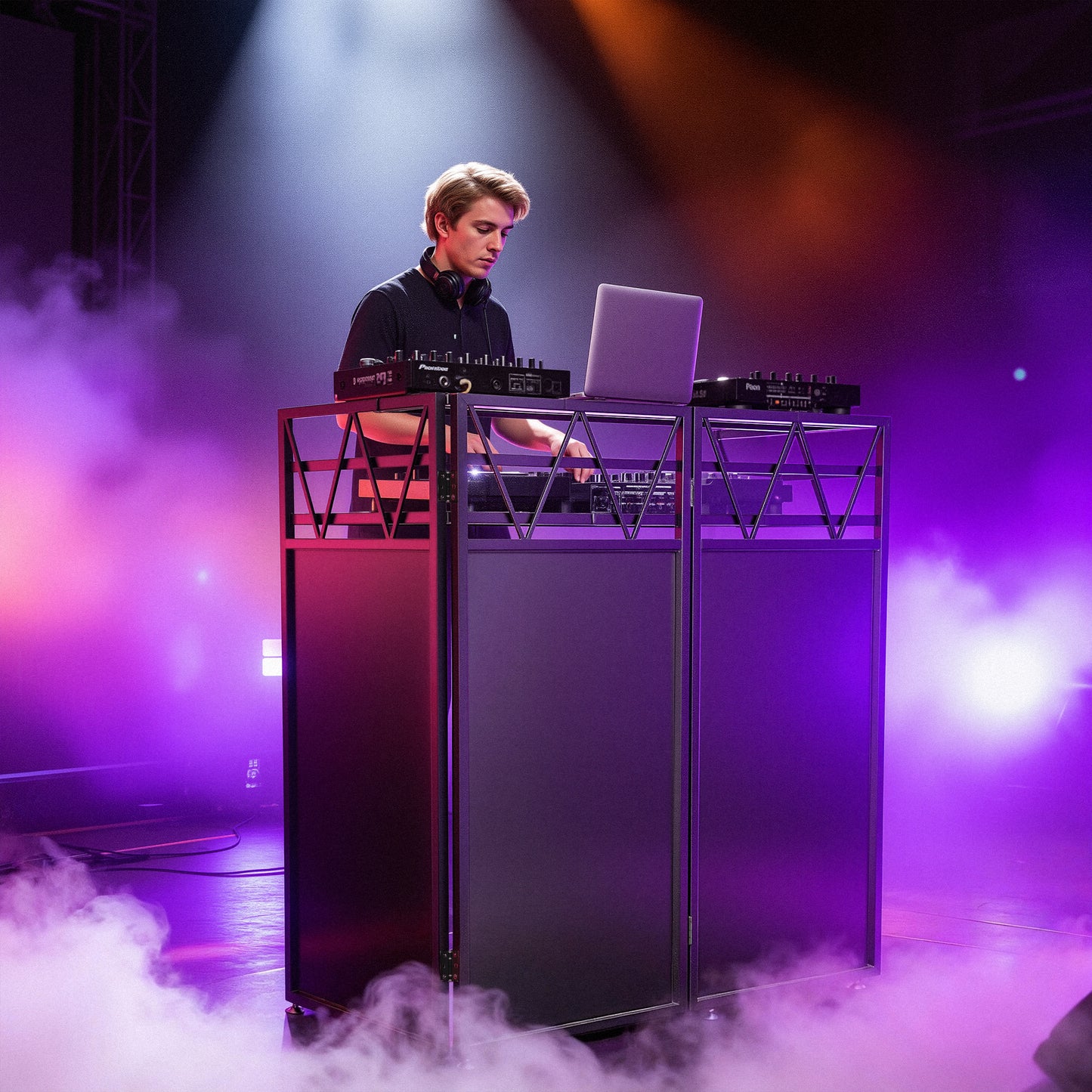 Double-Layer Portable DJ Stand