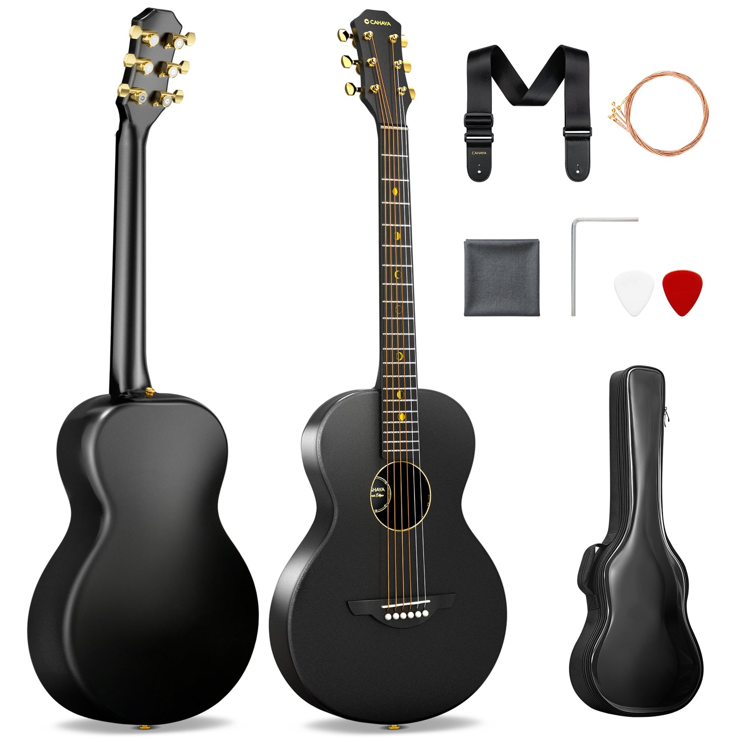 38 inches Full Carbon Fiber Acoustic Guitar CCF300