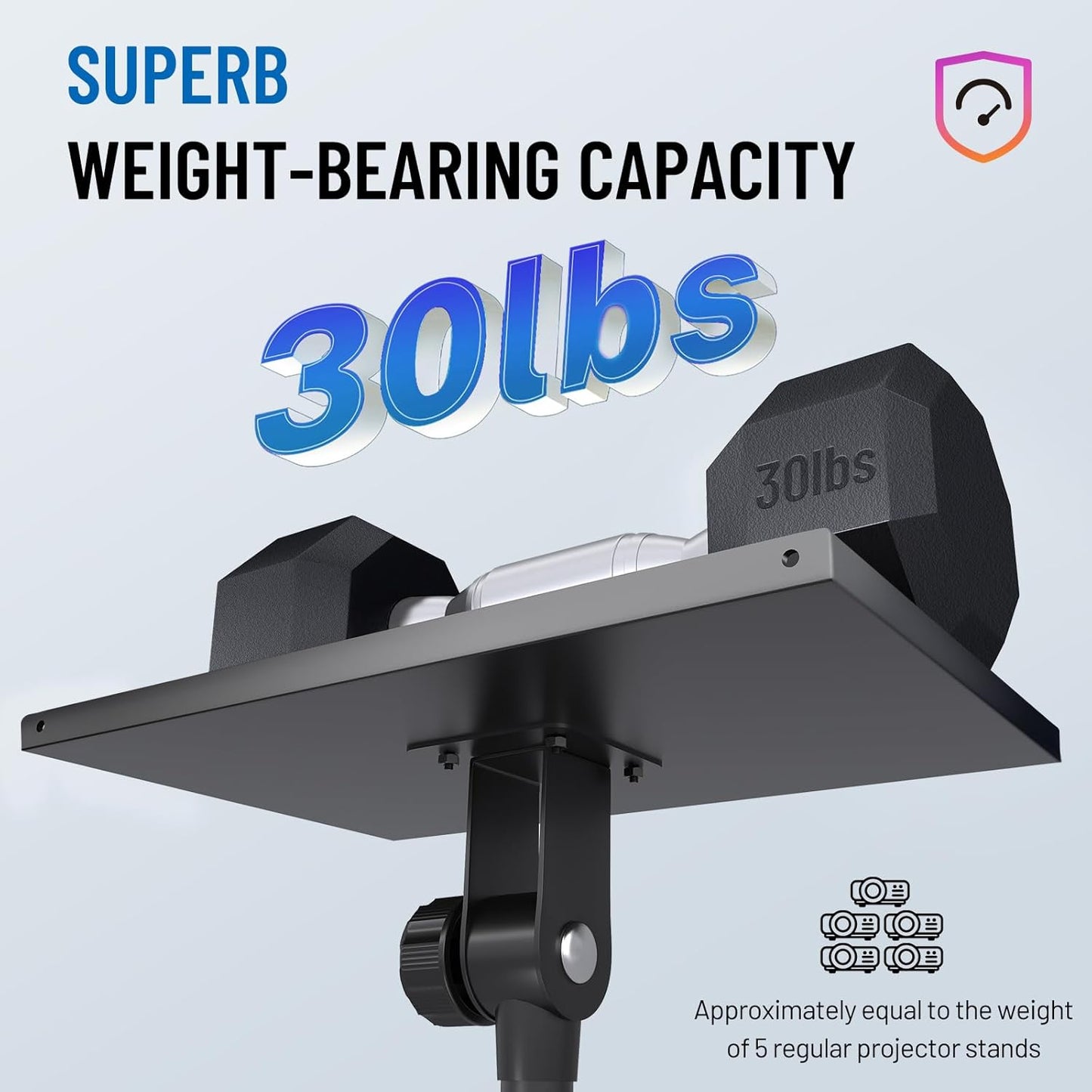 Adjustable Projector Stand Tripod with Casters
