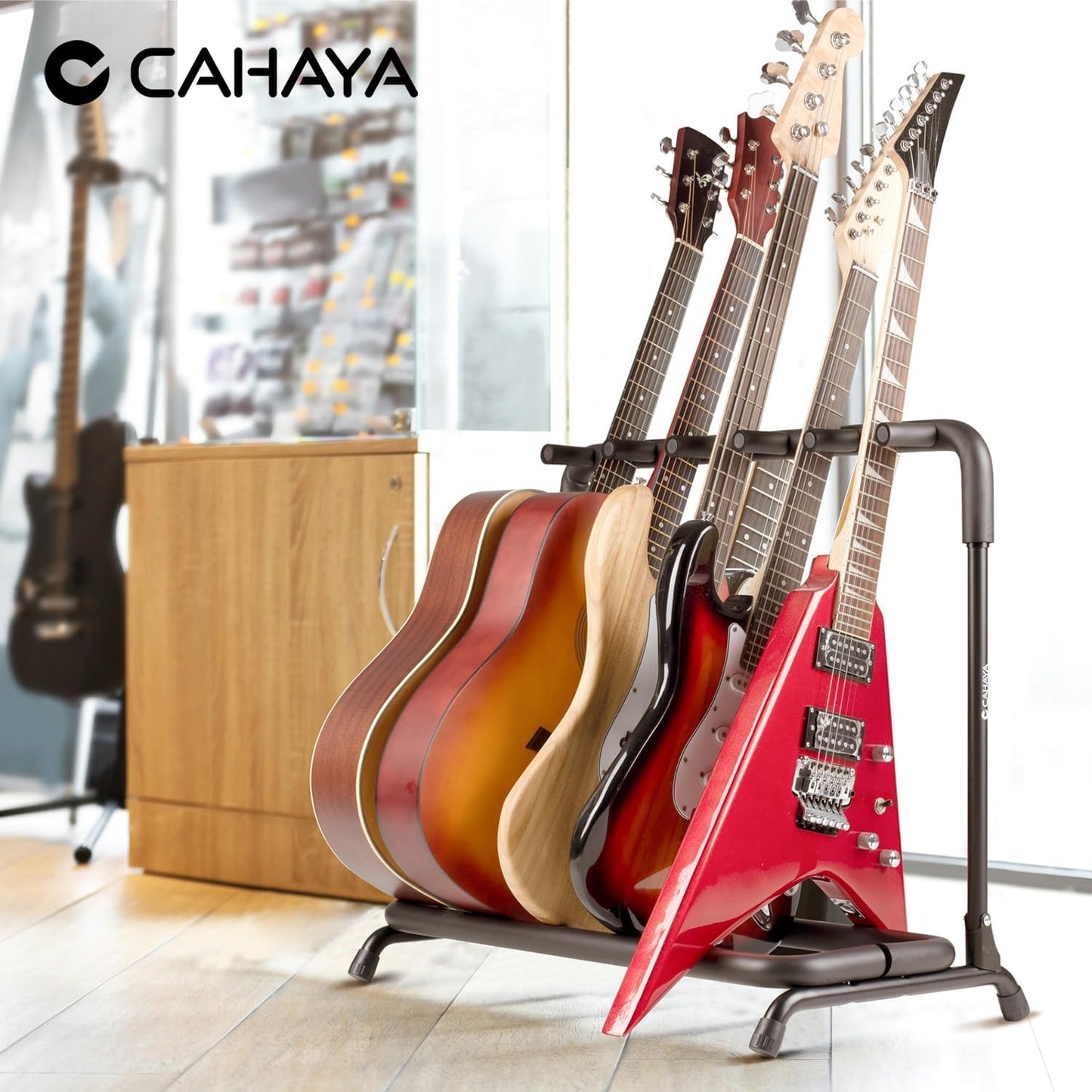 Acoustic Guitar Rack – 5 Holder Stand
