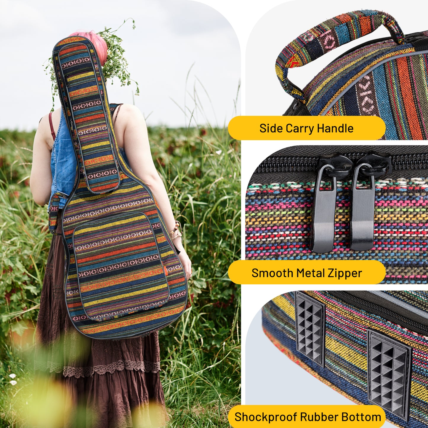Bohemian Vintage Acoustic Guitar Bag CY0186