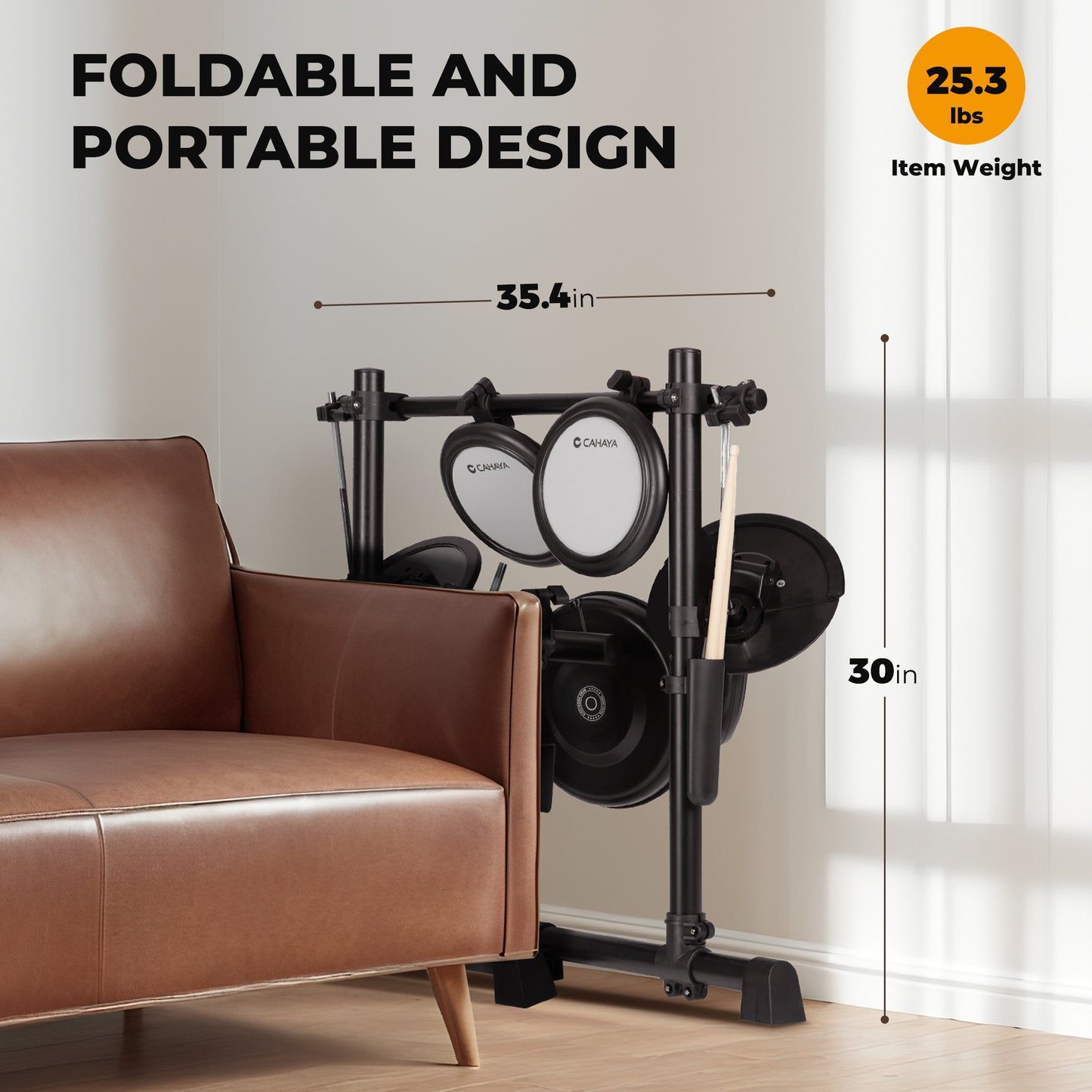 Electric Drum Set for Adults Kids Portable 350 Sounds 25 Kits