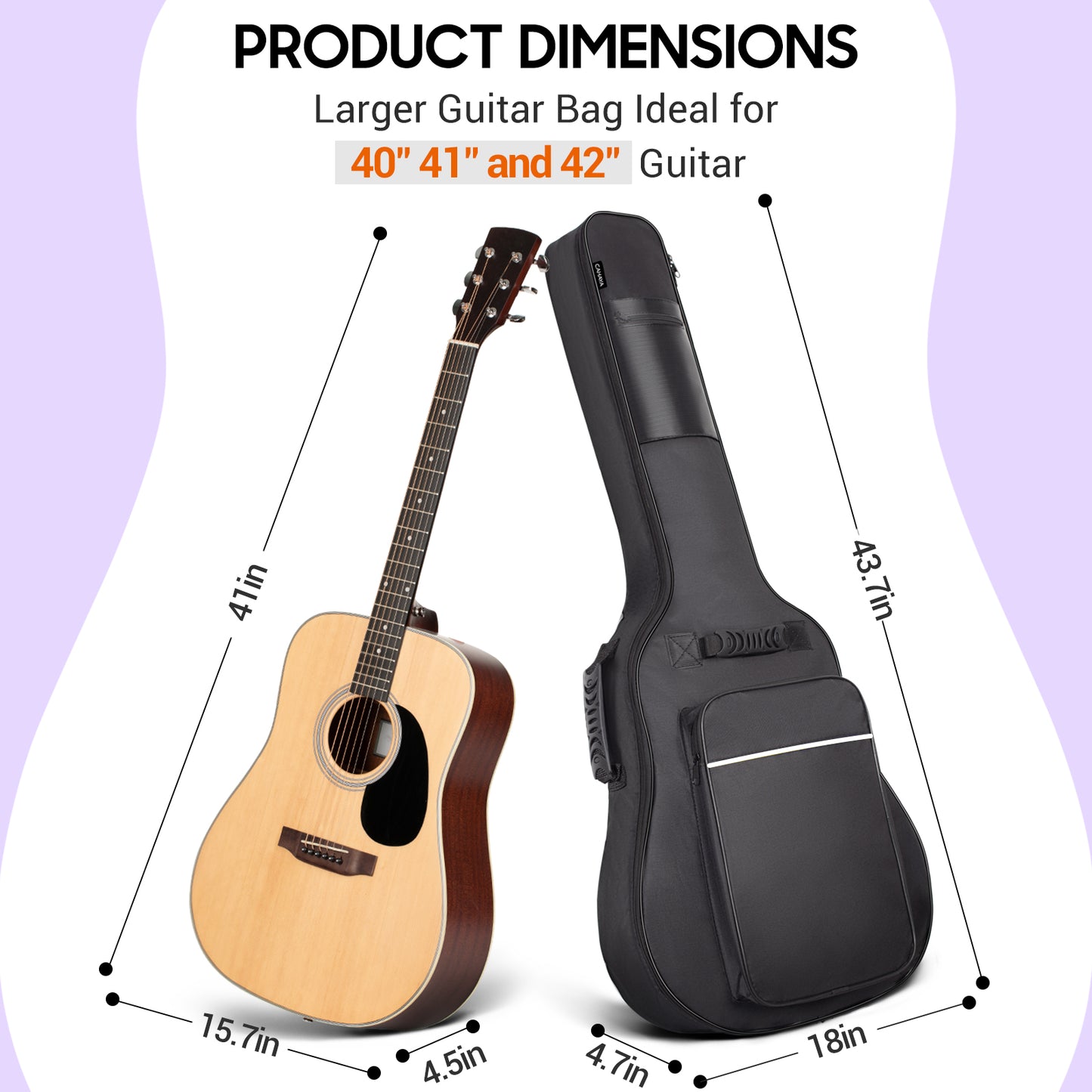 Acoustic Guitar Bag 0.5 Inches Thick CY0149