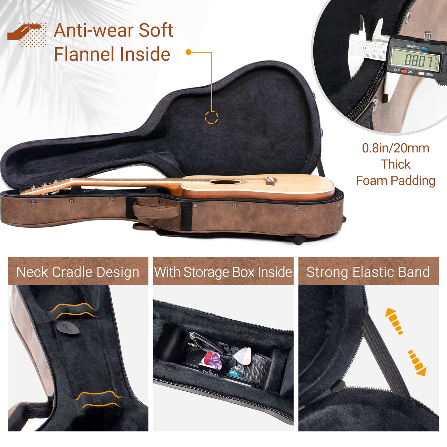 Guitar Case Acoustic Hardshell CY0227
