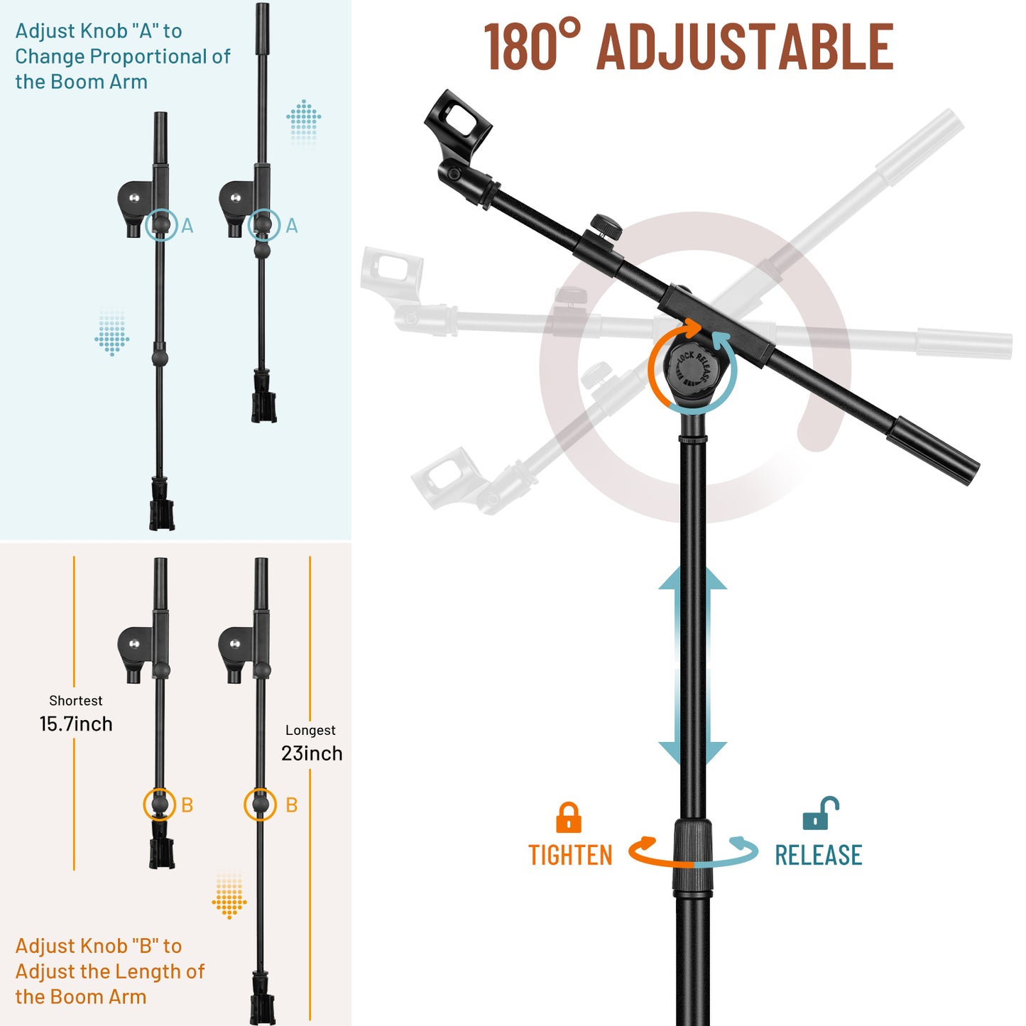Dual-use Tripod Microphone Stand CY0311
