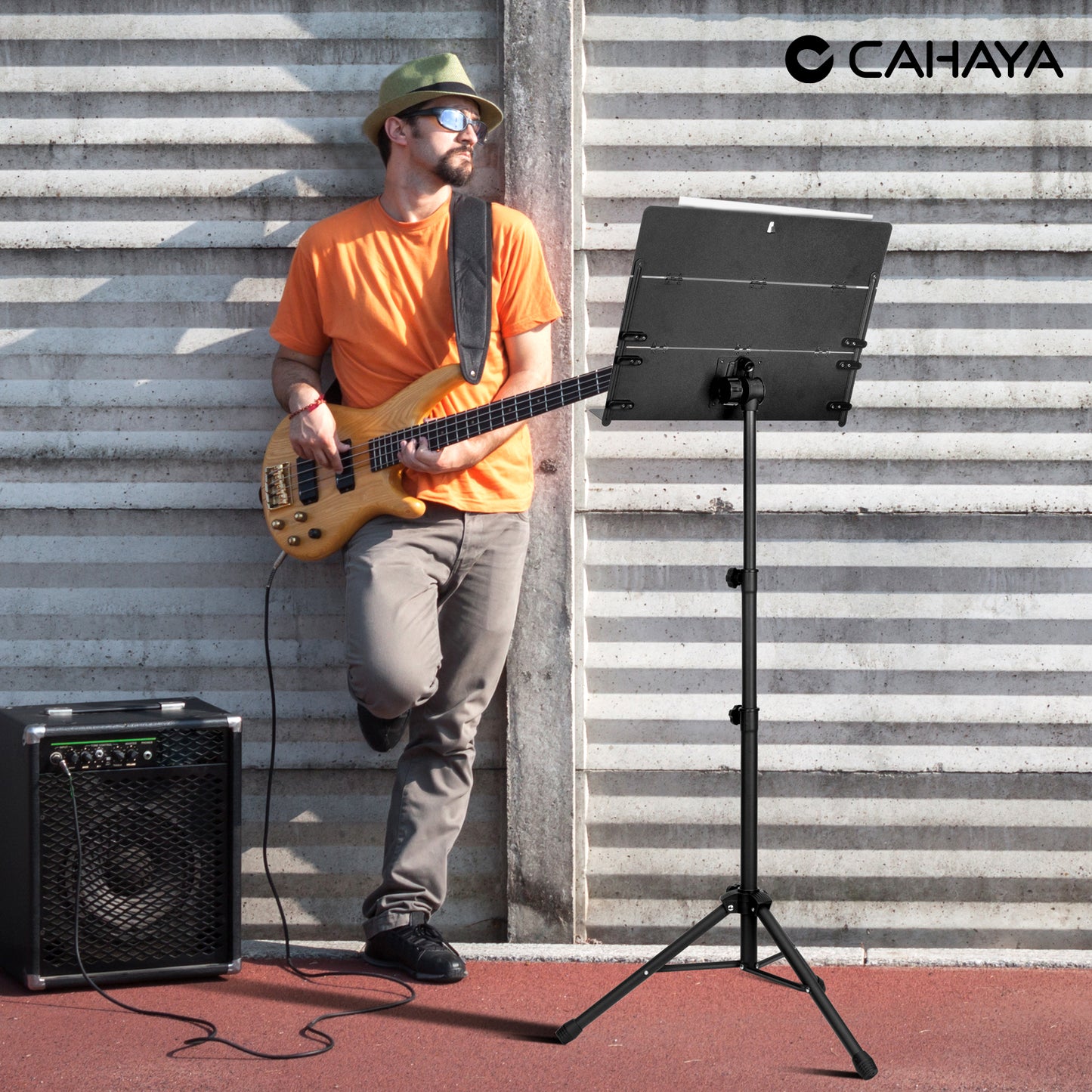 Sheet Music Stand with Foldable Panel CY0317