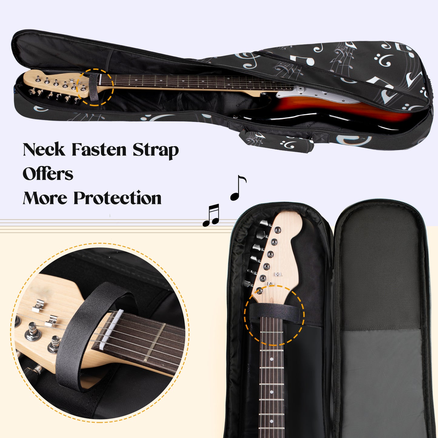 Electirc Guitar Bag 0.3 Inches Thick Printing CY0175