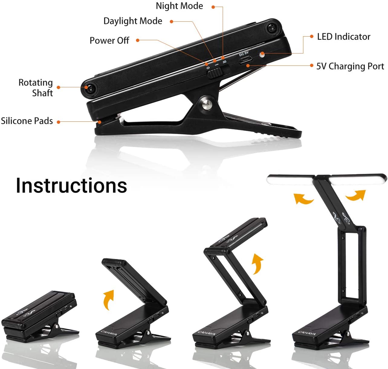 Music Stand Light Clip on LED CY0240