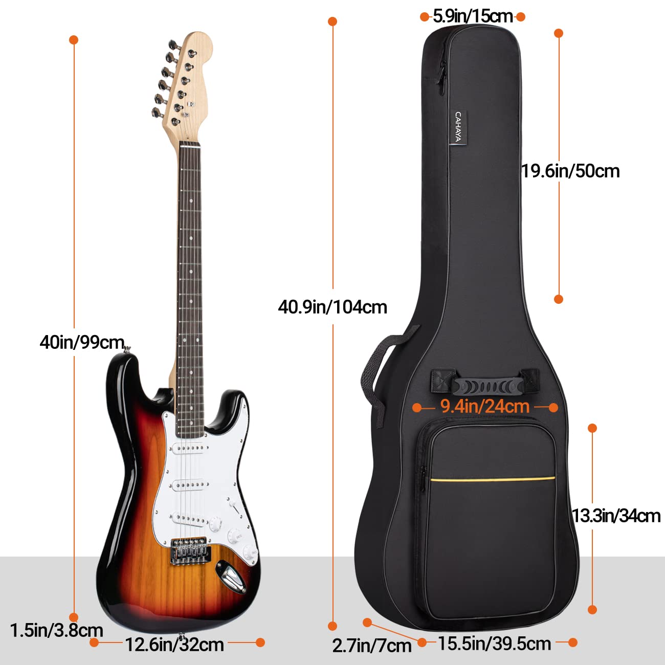 6mm Padded Soft Electric Guitar Bag CY0226