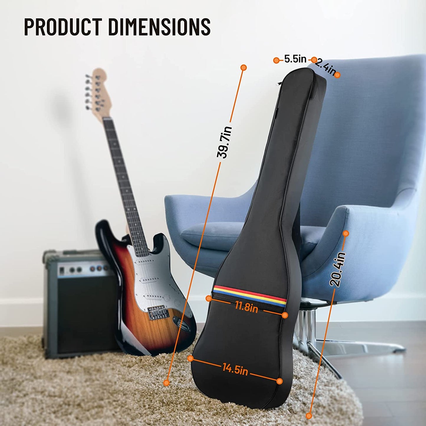 Electric Guitar Dust Cover No Padding CY0308