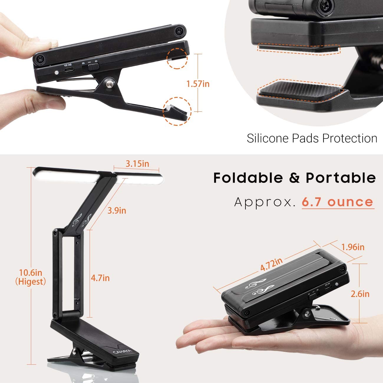 Music Stand Light Clip on LED CY0240
