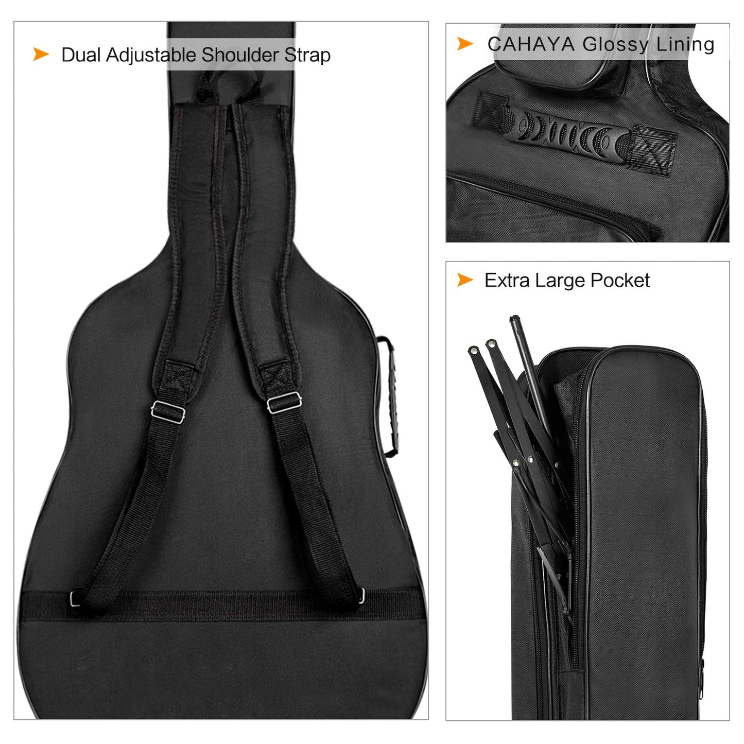 Guitar Bag with Music Stand Pocket CY0177