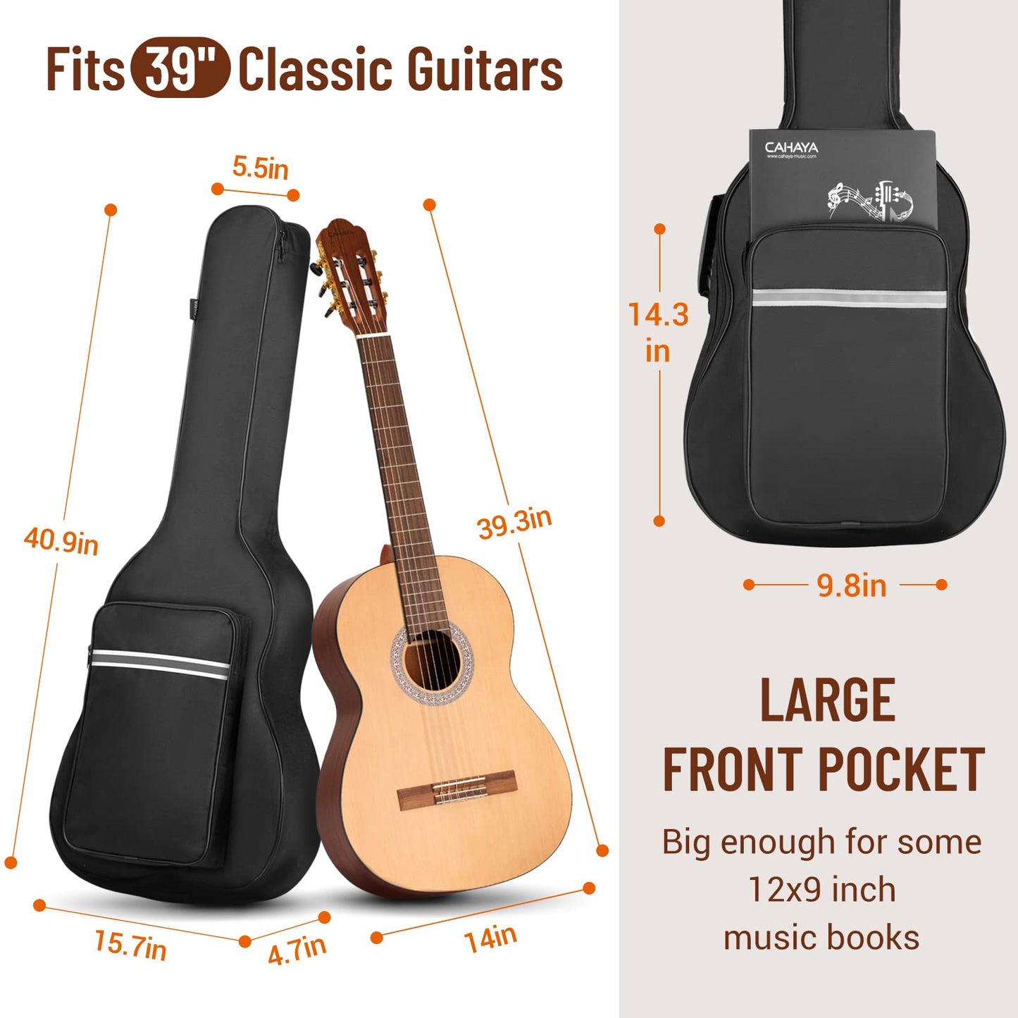 Classical Guitar Bag 39 Inches Soft Case CY0288