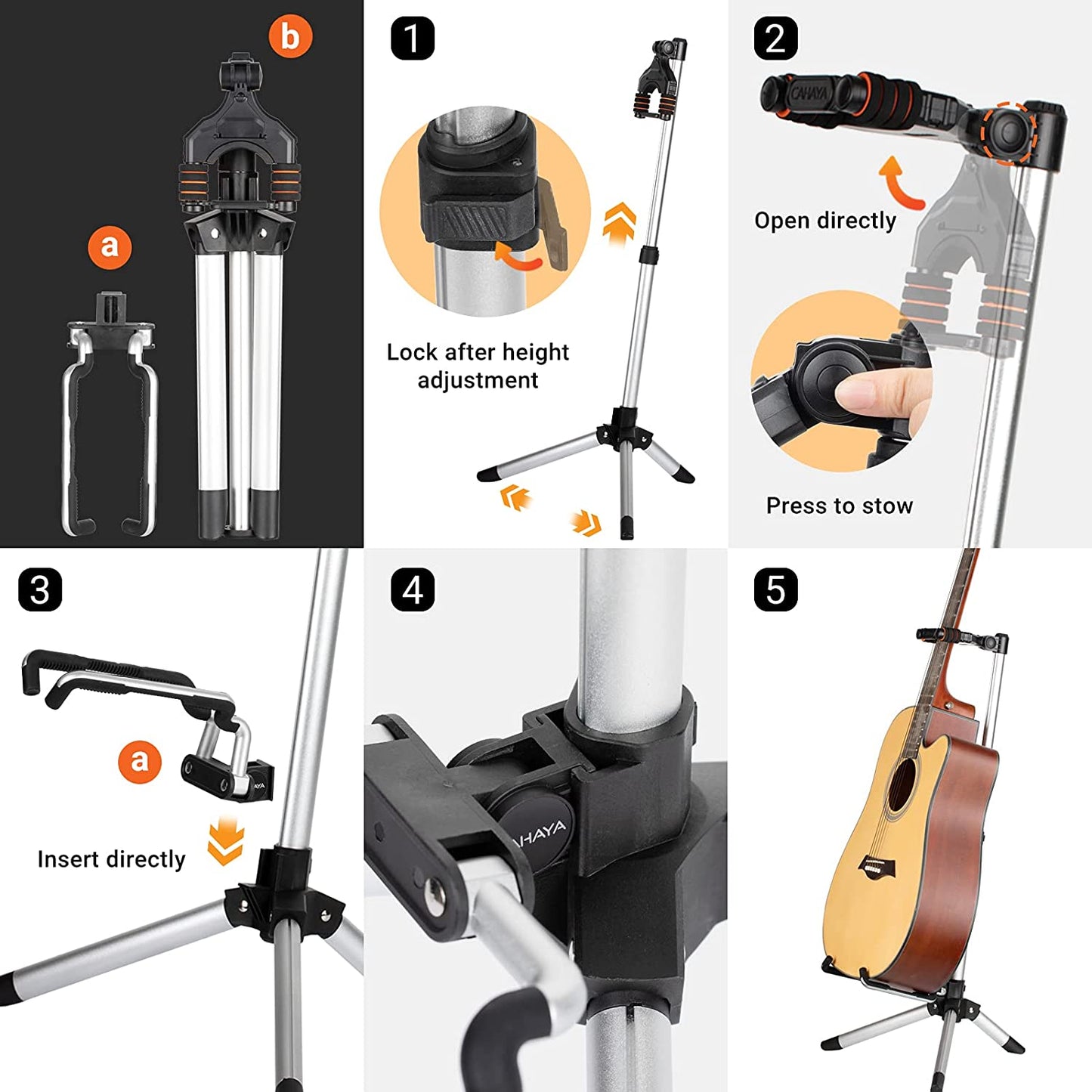 Guitar Stand Aluminum Floor Stand CY0264