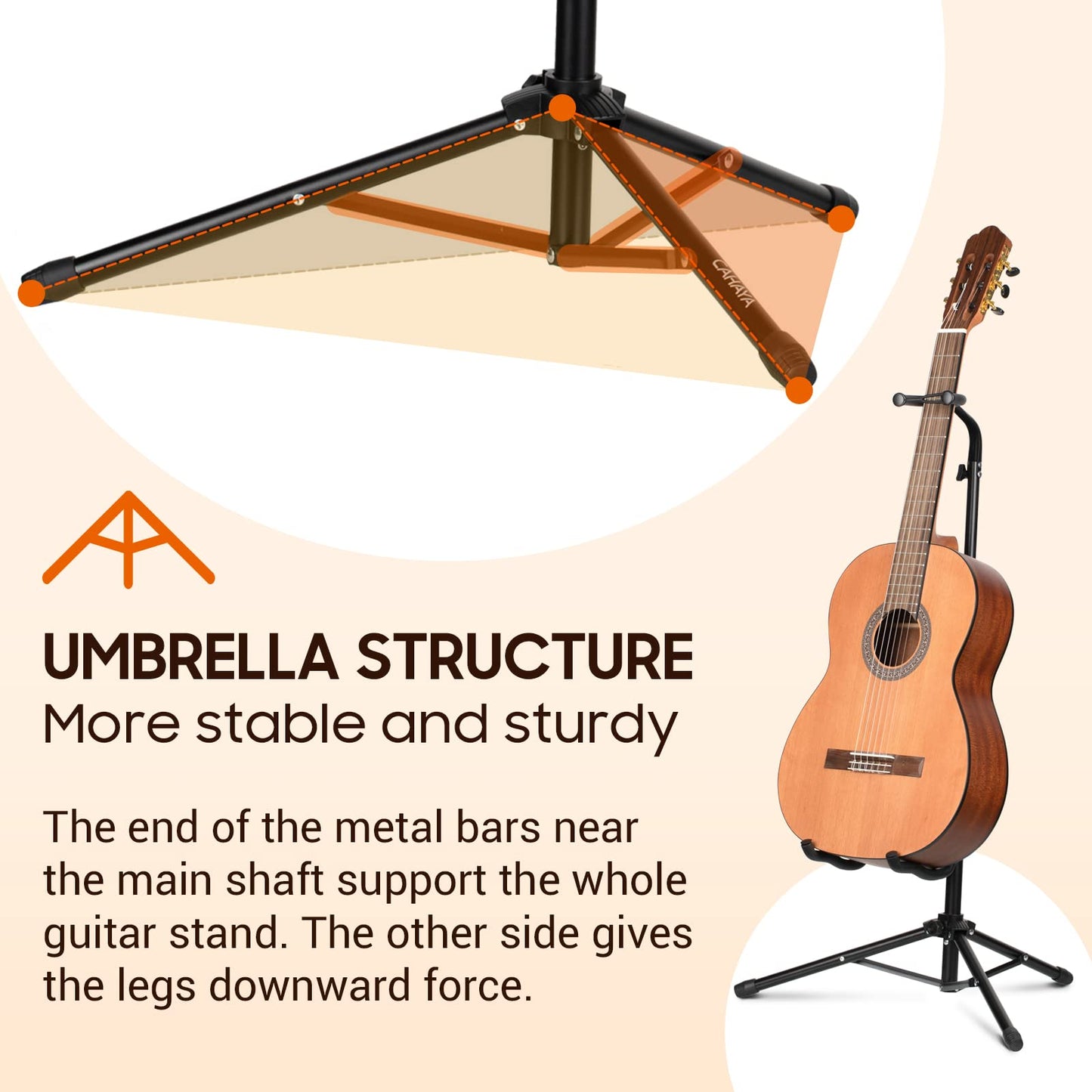 Tripod Guitar Stands with Neck Holder CY0253