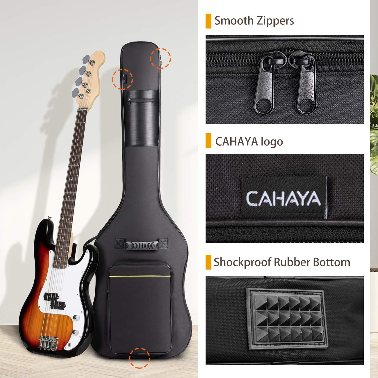 0.3 Inches Thick Padded Soft Bass Bag CY0222