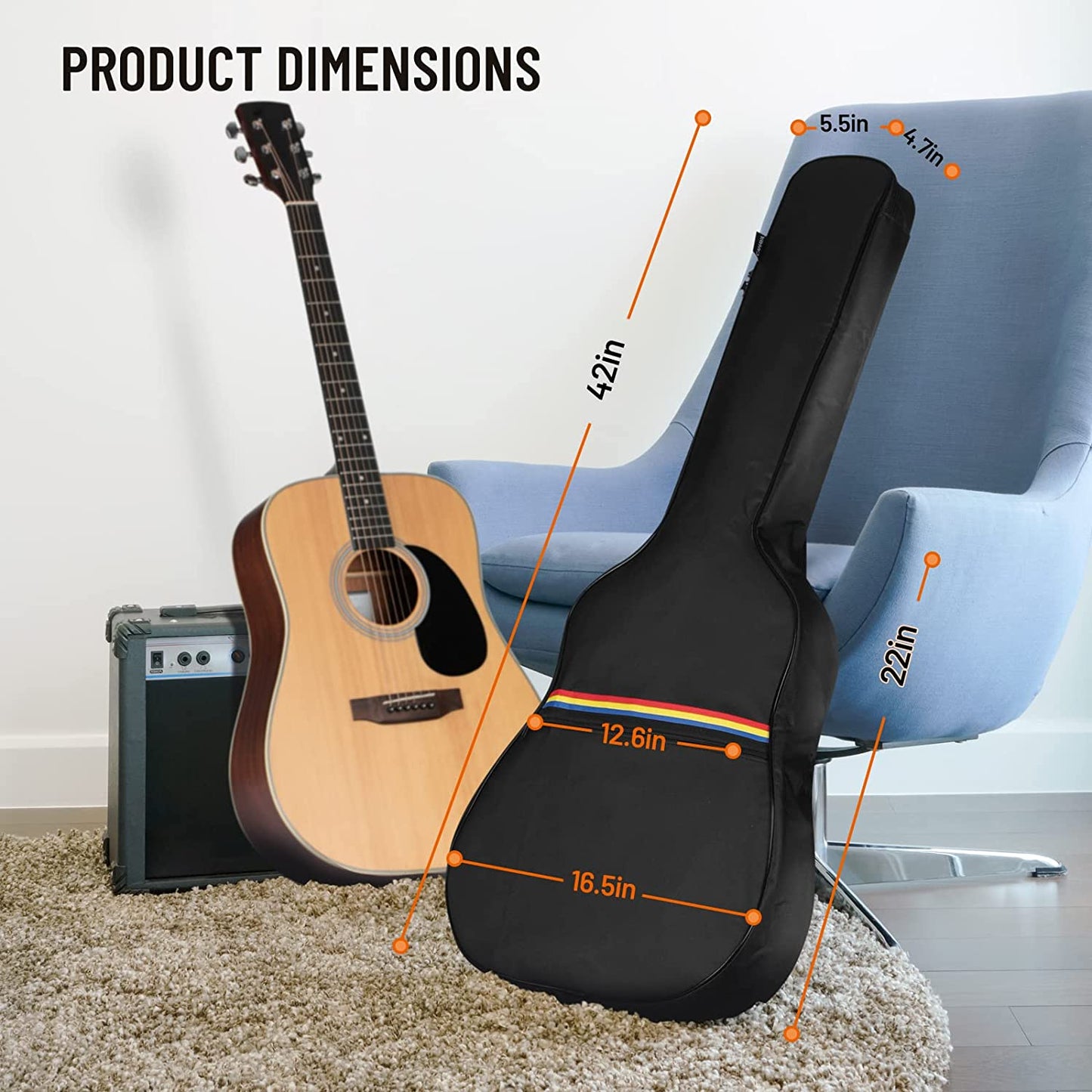 Acoustic 41 Inches Guitar Dust Cover CY0307
