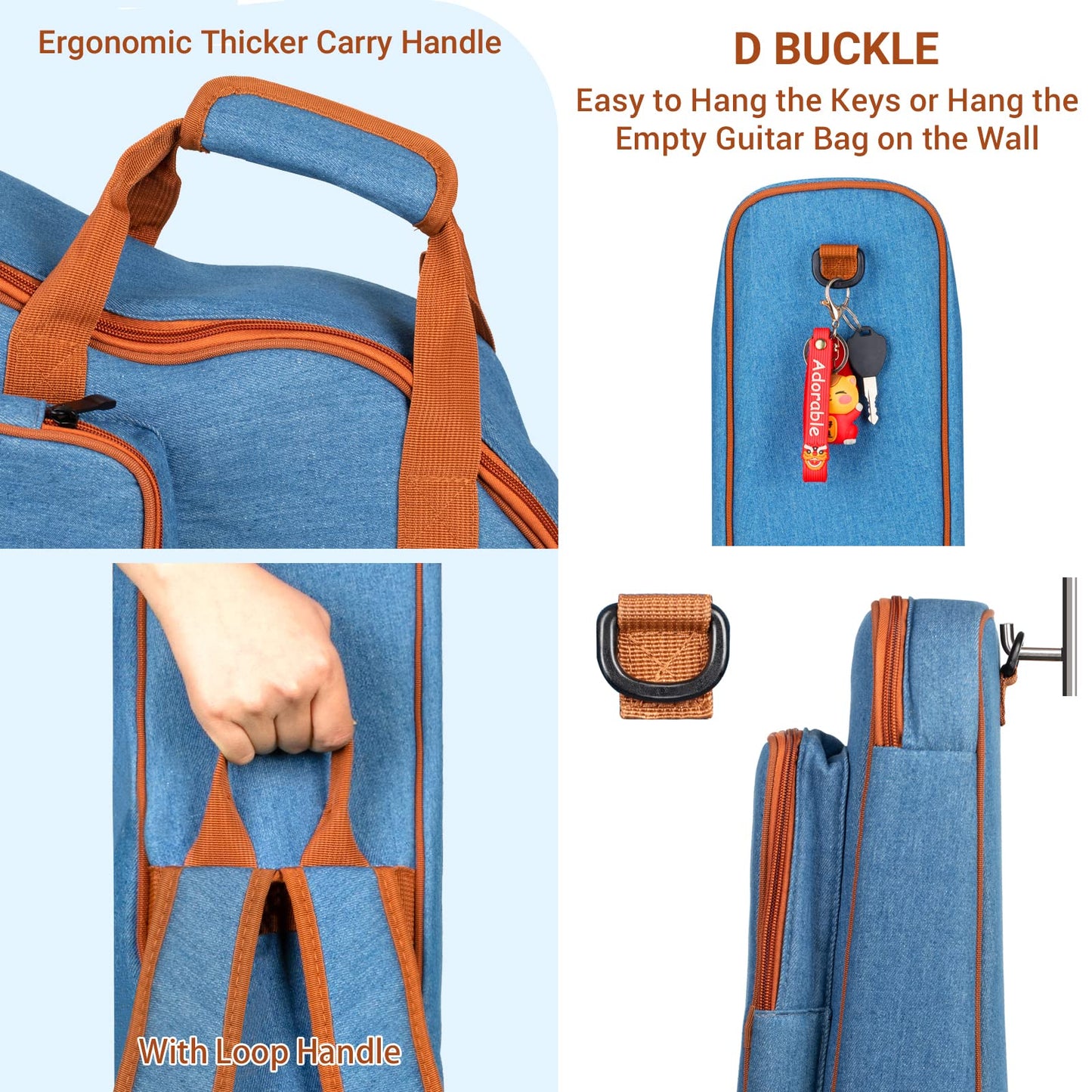 Guitar Bag Soft Denim Guitar Case CY0254