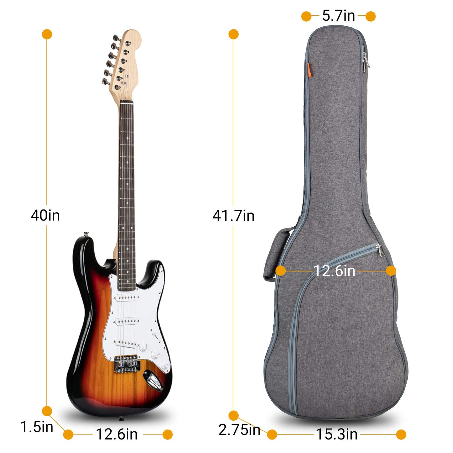 Electirc Guitar Bag 0.3 Inches Thick Printing CY0175