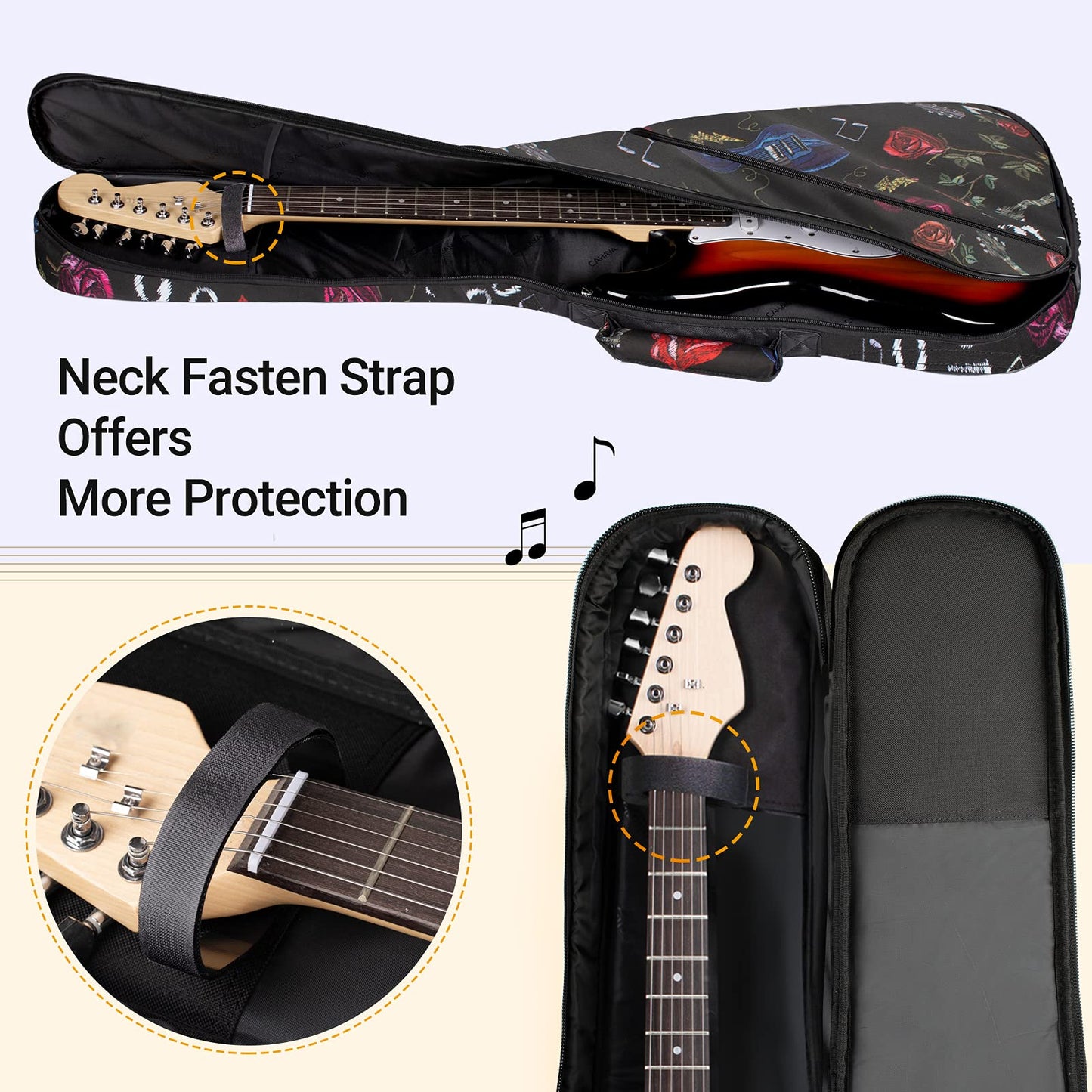 Electirc Guitar Bag 0.3 Inches Thick Printing CY0175
