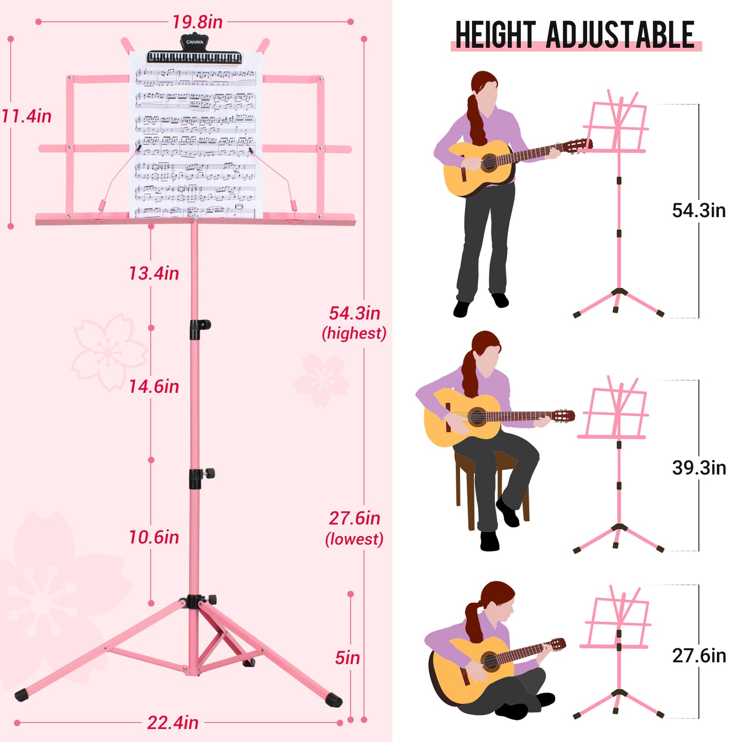 Folding Sheet Music Stand & Desktop Stand CY0204