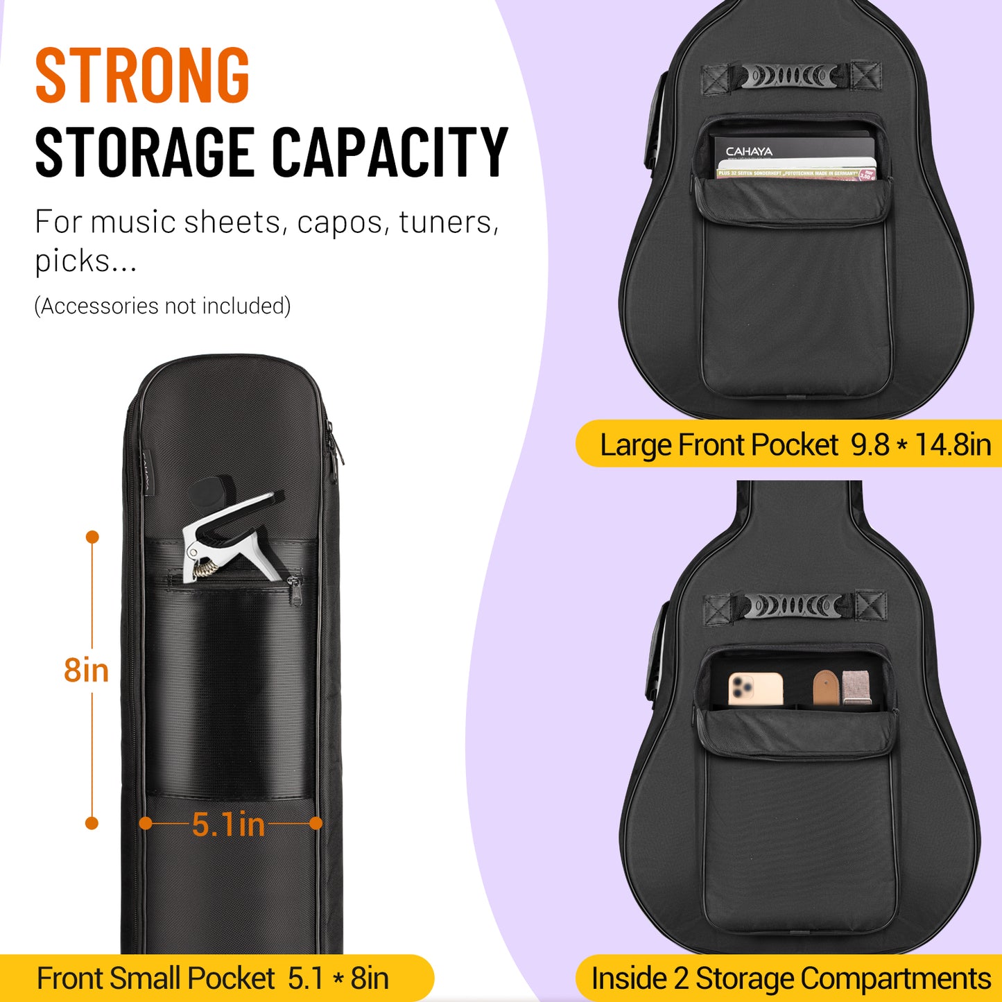 Acoustic Guitar Bag 0.5 Inches Thick CY0149