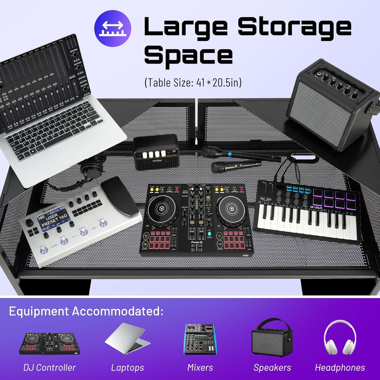 Portable DJ Booth Stand