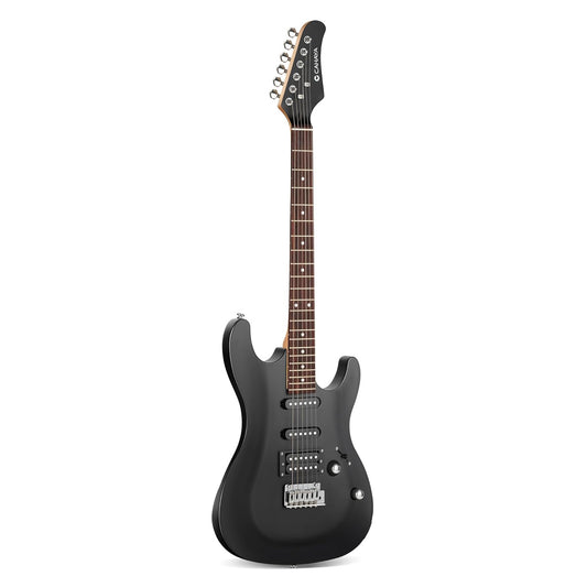 39in Solid Body Electric Guitar Kit for Beginner Black