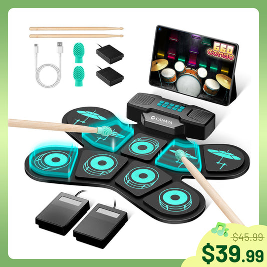 Electronic Drum Pad Set Teal