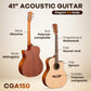 CAHAYA Acoustic Guitar Beginner Set - 41" Full Size Spruce Top Mahogany Body with Okoume Neck Rosewood Fingerboard