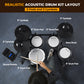Electric Drum Set for Adults Kids Portable 350 Sounds 25 Kits
