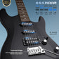 39in Solid Body Electric Guitar Kit for Beginner Black