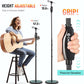 Height-Adjustable Metal Microphone Floor Stand
