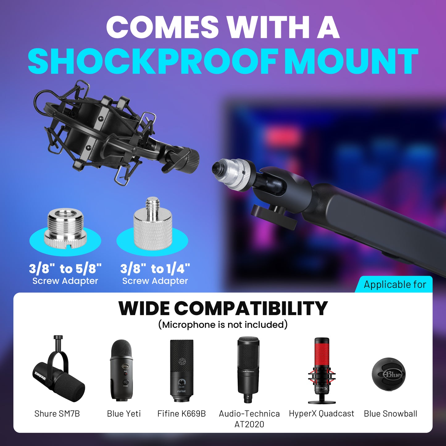 Adjustable Microphone Stand Boom Arm CMC0400