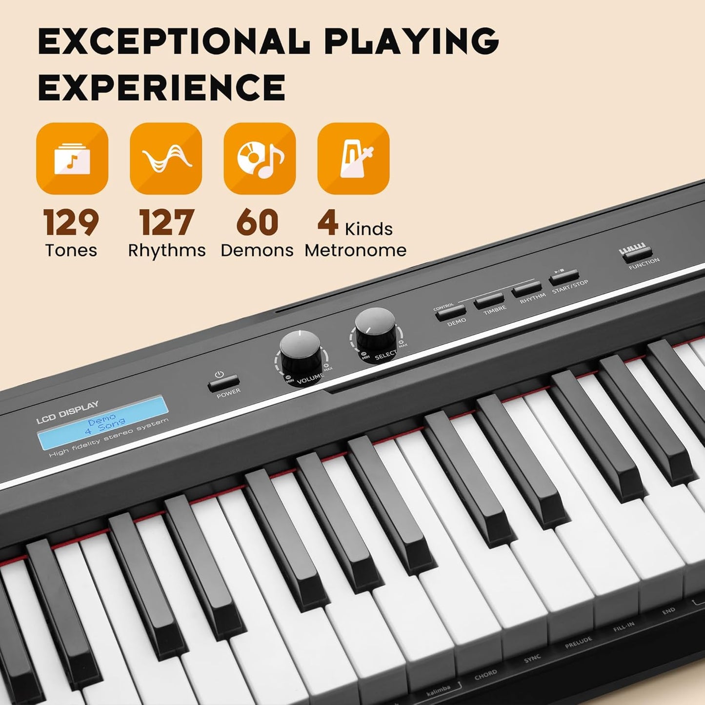 88-Key Semi Weighted Digital Piano Keyboard