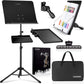 CAHAYA dual use music stand with accessories and cases