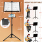 Music stand with height adjustment
