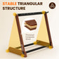 5-Guitar Foldable Wood Stand