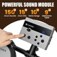 Portable Electronic Drum Kit with Mesh Pads