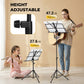 Music stand with height adjustment 